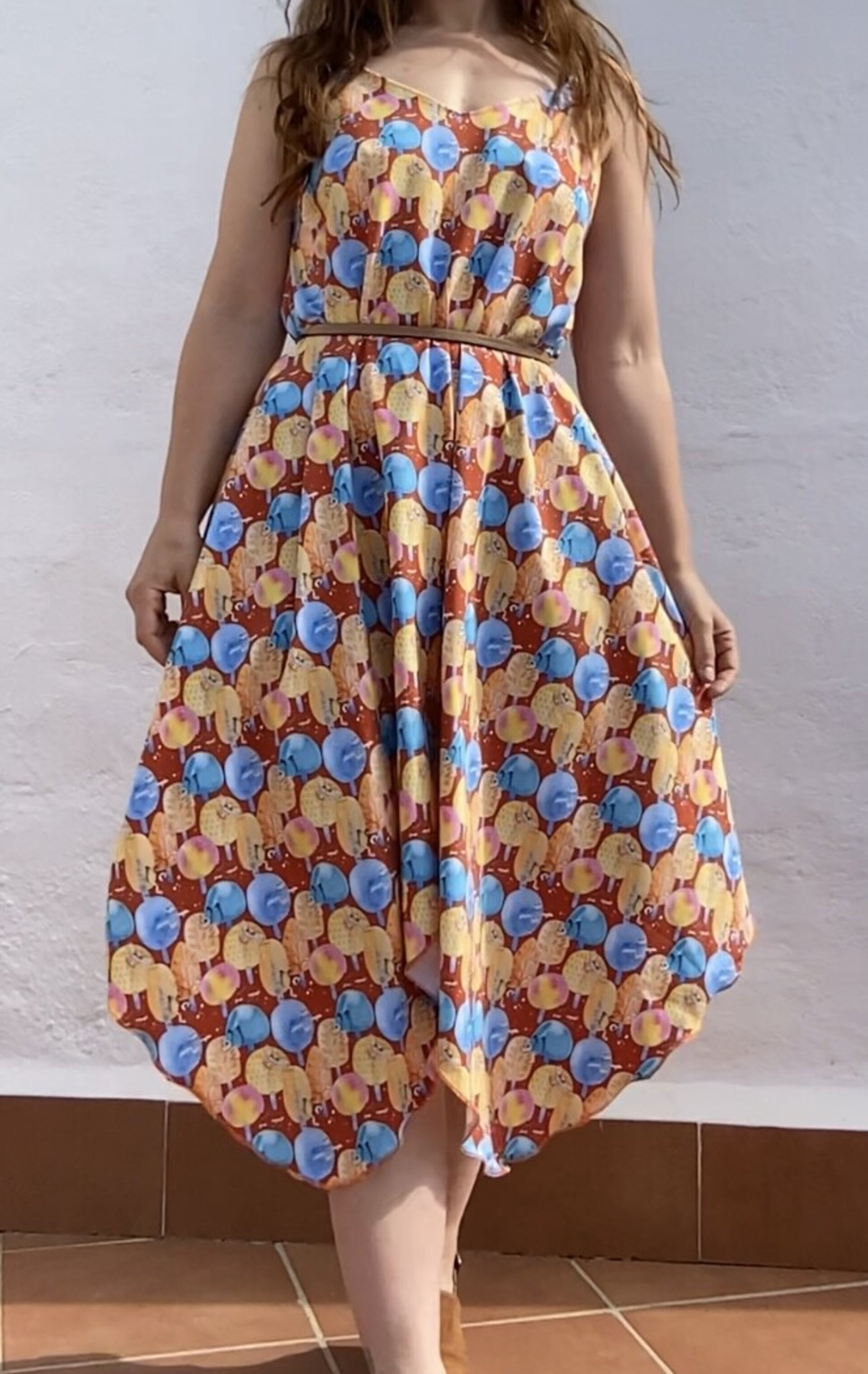Vestido búhos y árboles. Unitalla. - 8