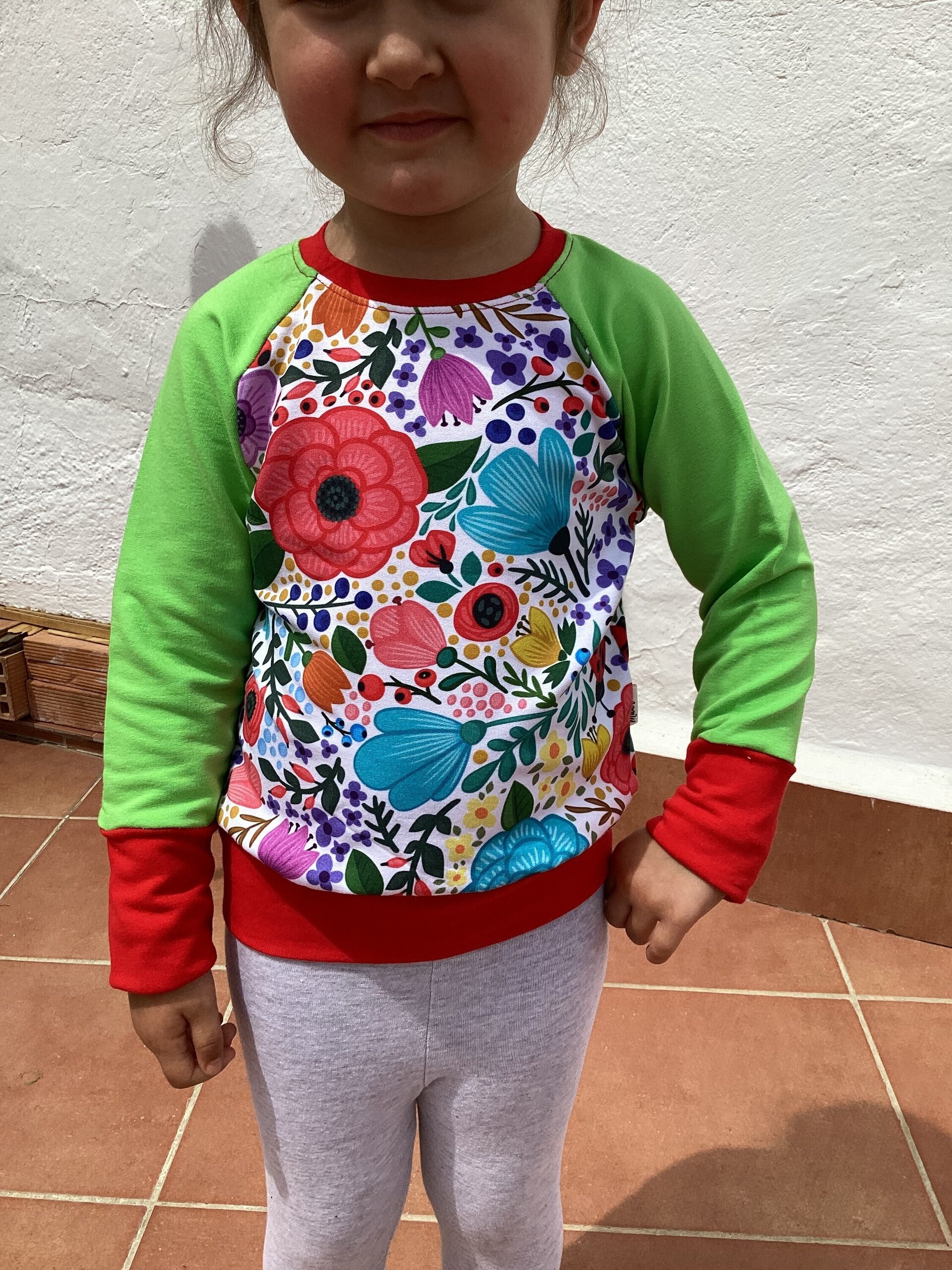 Sudadera 1/3 años. French. Flores y bichitos - 3