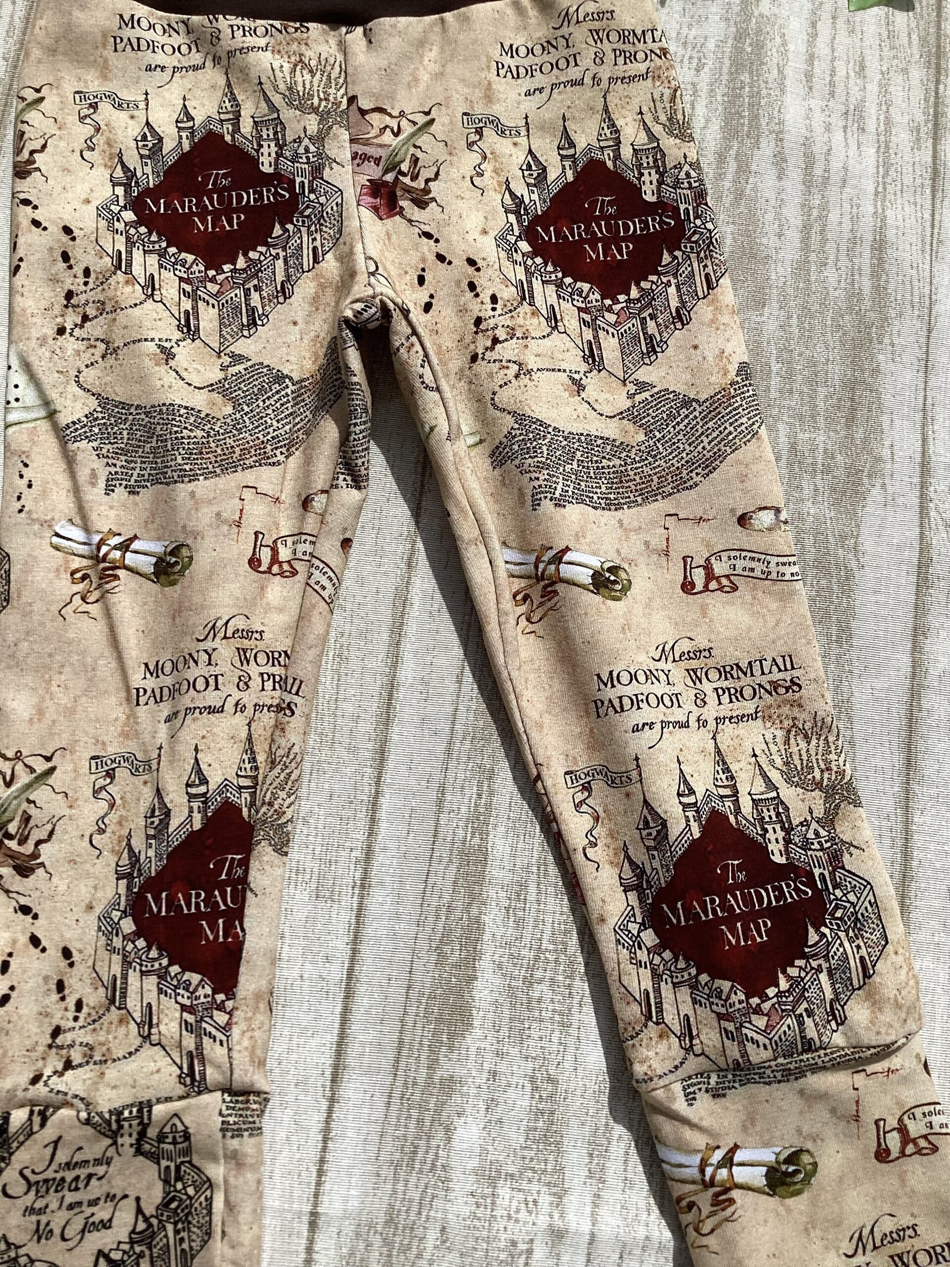 Pantalón leggin punto. Mapa merodeador. Harry Potter. - 2