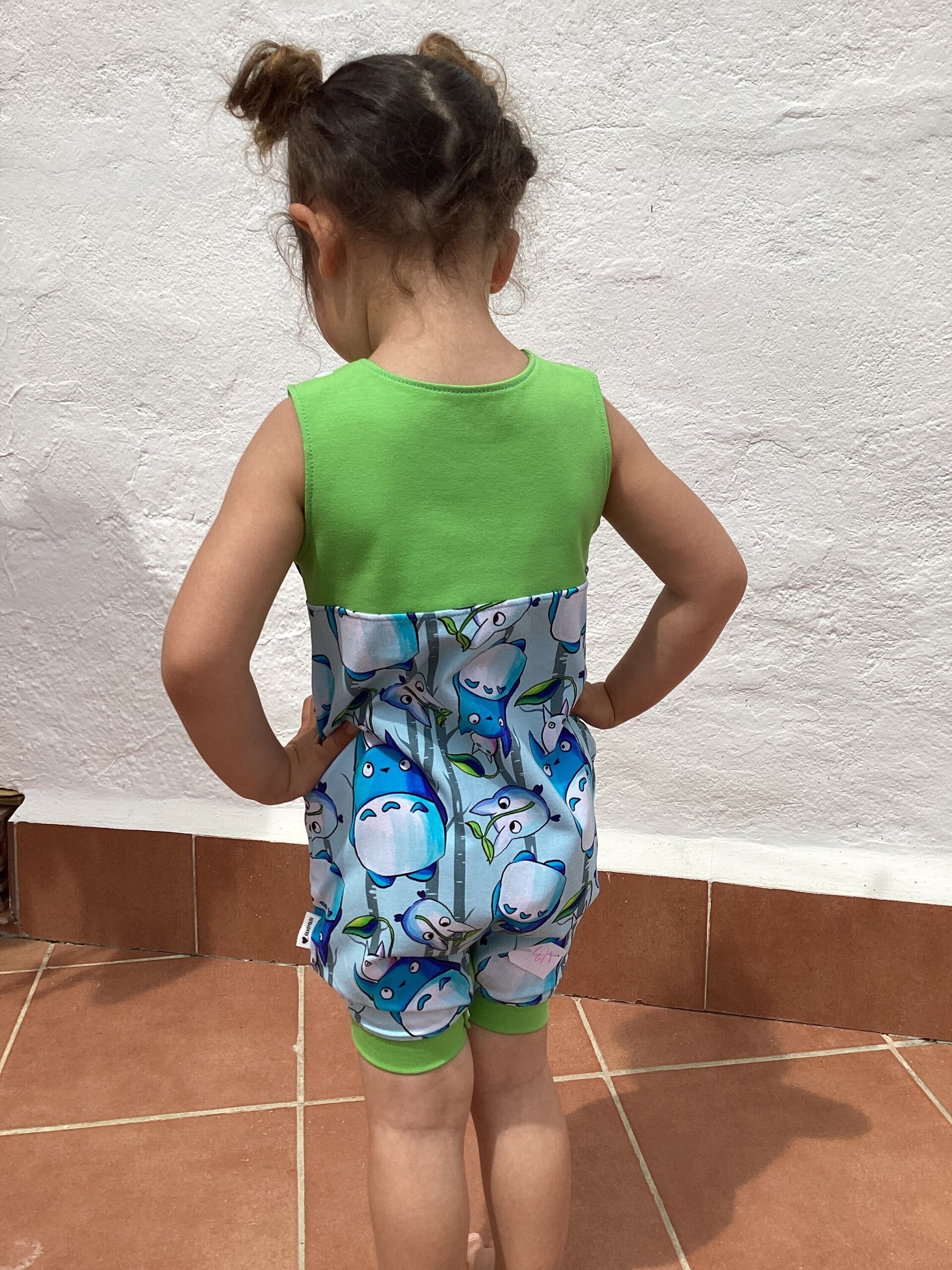 Peto evolutivo 1/3 años corto. Punto. Totoro. Abertura cambio de pañal. - 4
