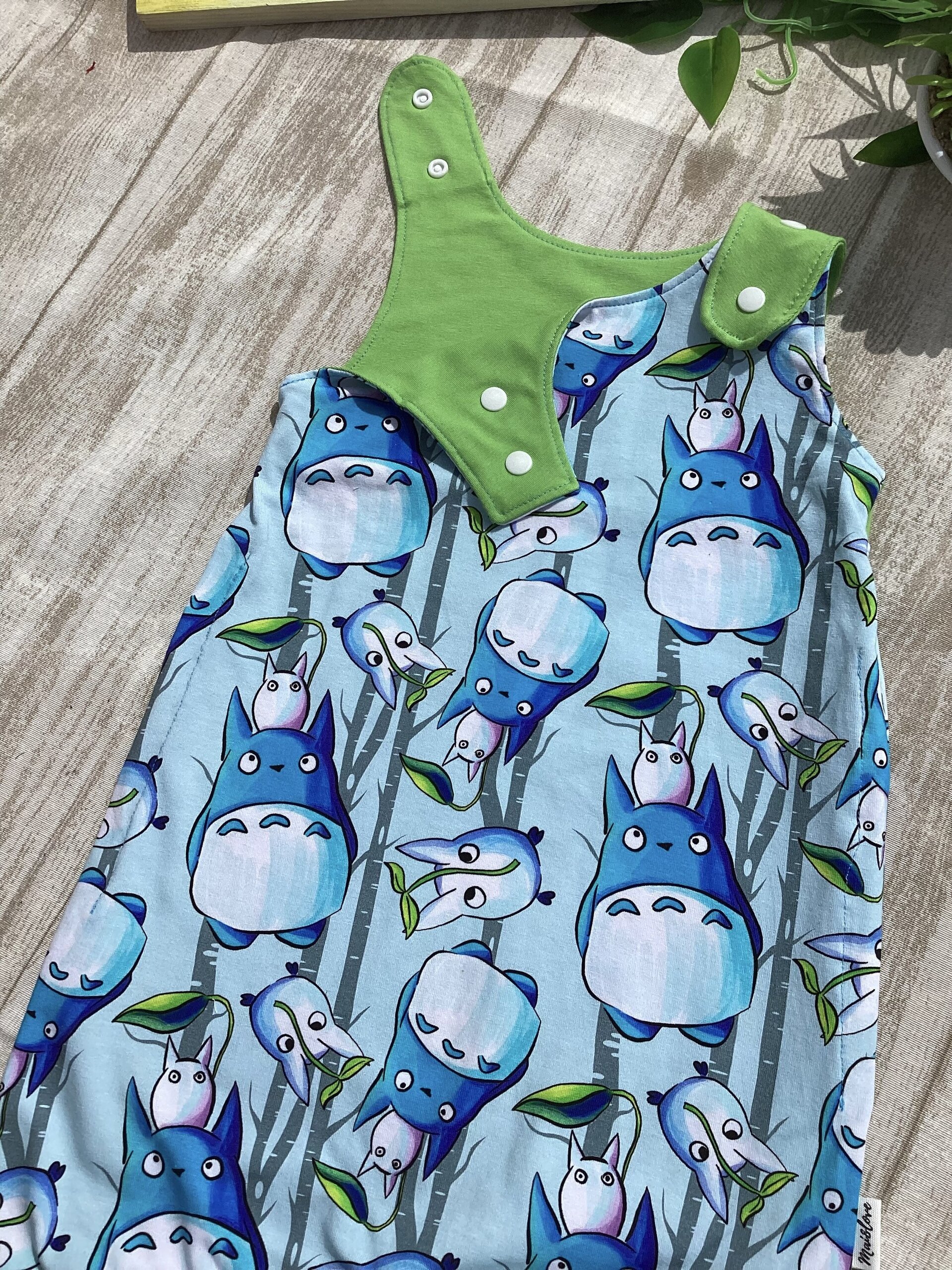 Peto evolutivo 1/3 años corto. Punto. Totoro. Abertura cambio de pañal. - 5